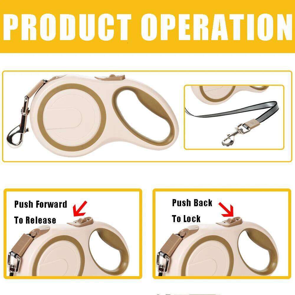 Large Pet Leash For Small Big Dog Hiking Retractable Puppy Automatic Extending Nylon Traction Belt Golden Retriever Supplies