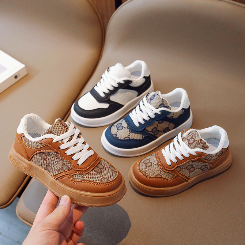 Outdoor Children's Shoes Fashion Anti-slip Kids Athletic Shoes Girls Boys Sports Shoes Lightweight Breathable Child Casual Sneakers Size US9C-US3