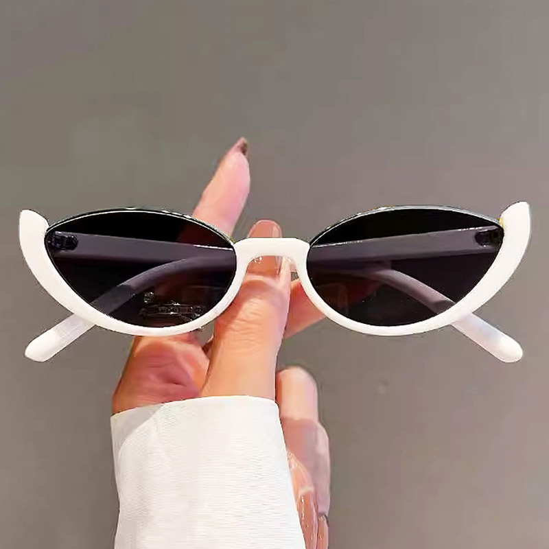 Cross border new cat eye sunglasses, European and American fashion influencers, same style glasses, simple and avant-garde sunglasses, mixed wholesale