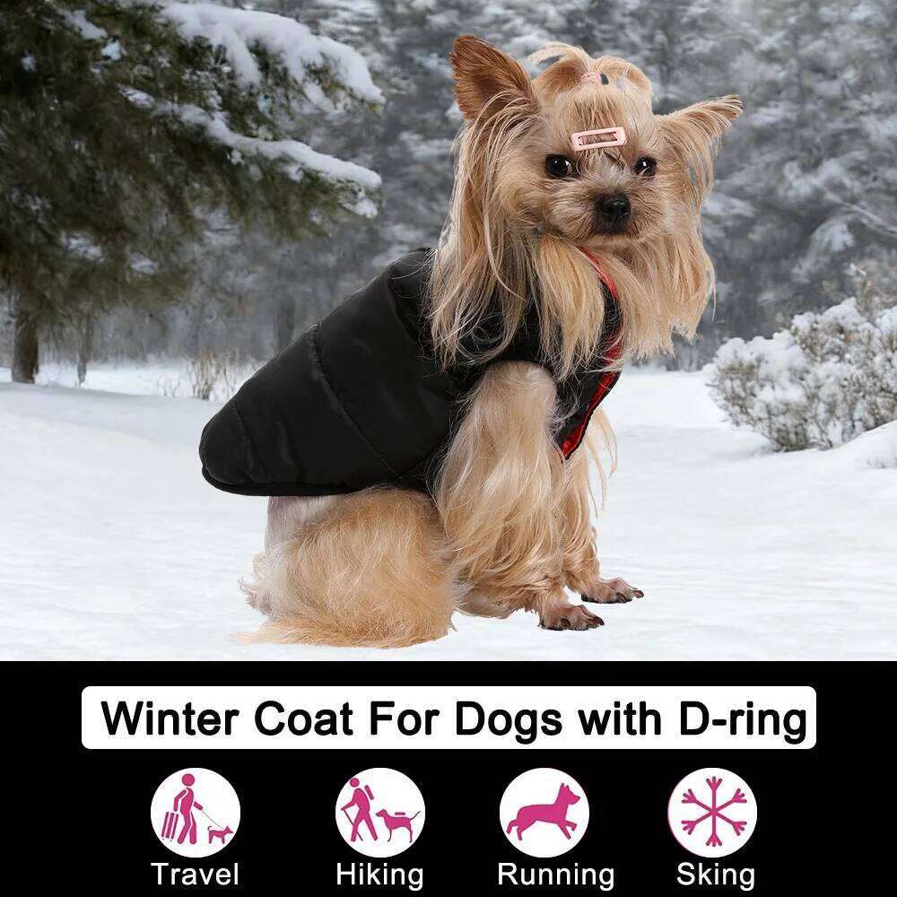 Pet Dog Jacket Coat For Small Medium Dogs Cats Winter Windproof Puppy Clothing Warm Fleece Cat Costume Chihuahua Bulldog Apparel