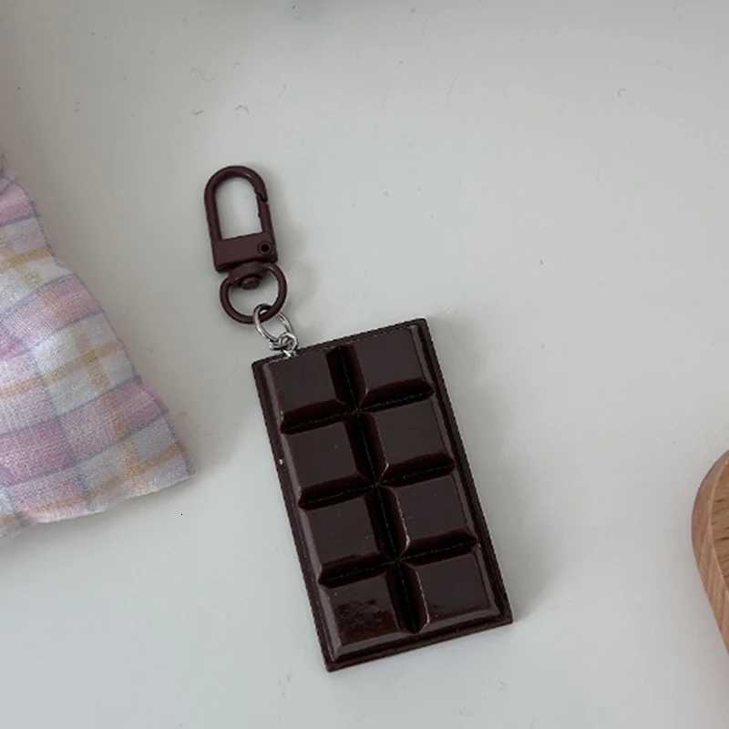 Modern Simplicity Simulated Cute Food Chocolate Keychain Bag Phone Pendant Decorative Gift Key Chain Z260330