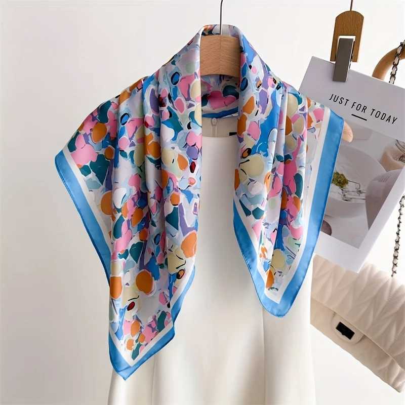 Fashion Wens Scarf Premium Imitation Silk Playf Polka Dot Print Lightweight Neck Scarf for Work Weekend Wear X260328