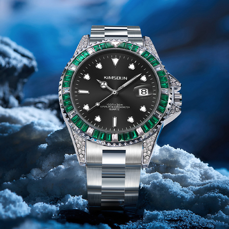Watches Men Designer Retro Moissanite Wristwatch Diamond Formal Occasions Swimming Reloj Hombre Homme Montre De Luxe