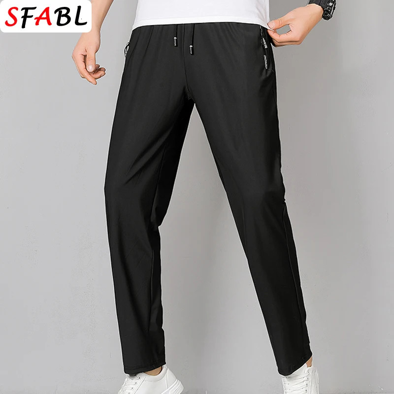 Thin Gym Fitness Sweatpants Men Jogging Running Hiking Camping Sports Trousers Men Fashion Breathable Casual Pants Men Spring 260330