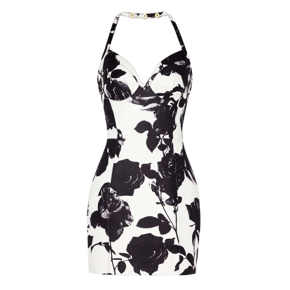 Summer new designer high-quality printed slim fit X21 sexy women's camisole skirt short skirt 2026