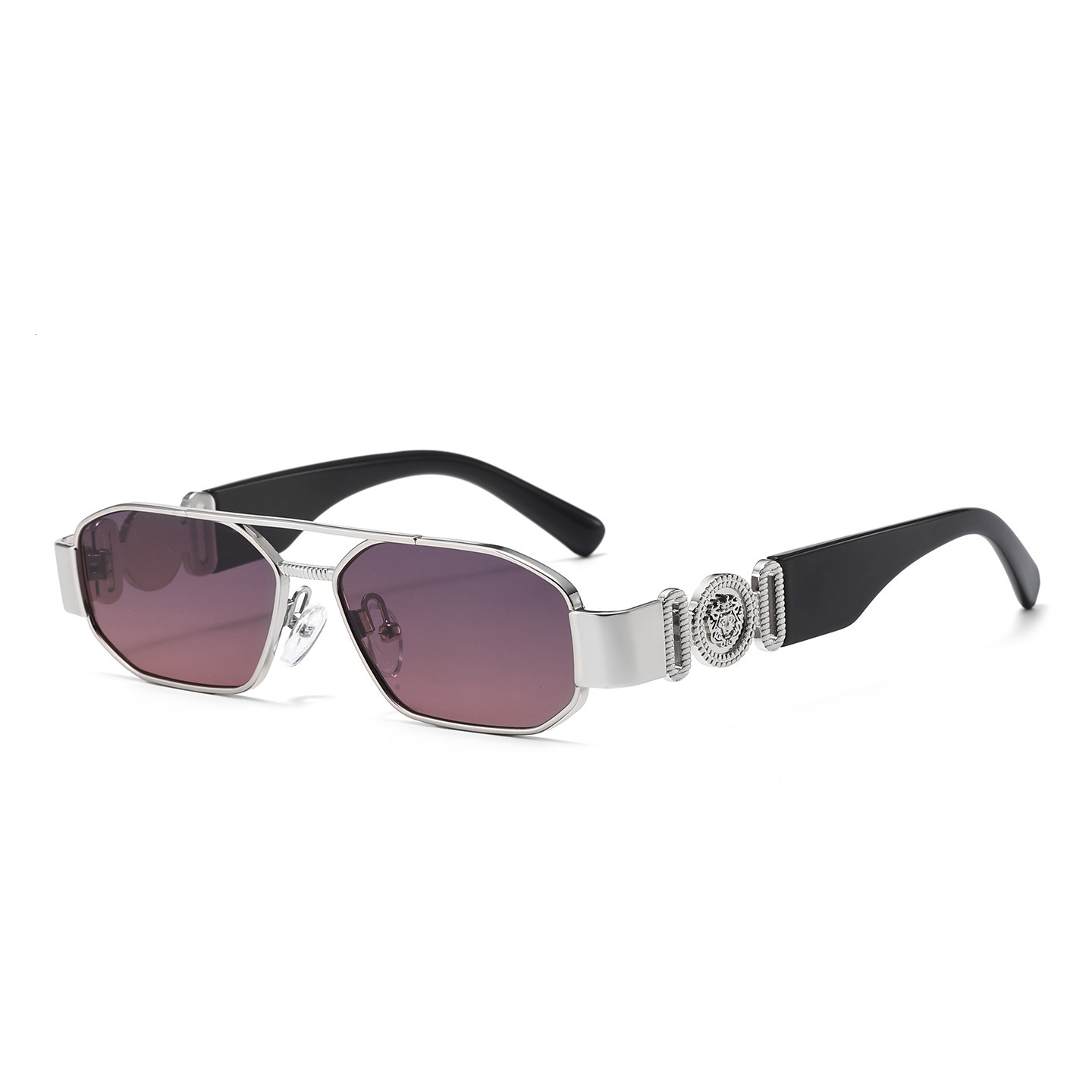 Luxury Brand Designer Sunglasses 2026 New Light Luxury Fashion Sunglasses European And American Style Unique Double Bridge Internet Celebrity Polygona