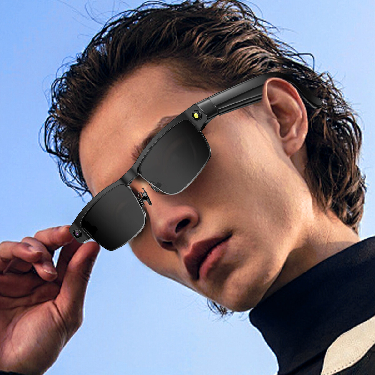 AI Intelligent Designer Business Glasses Luxury Brand Accessories High-definition 8 Million Pixel Shooting AI Assistant Real-time Translation Sunglass