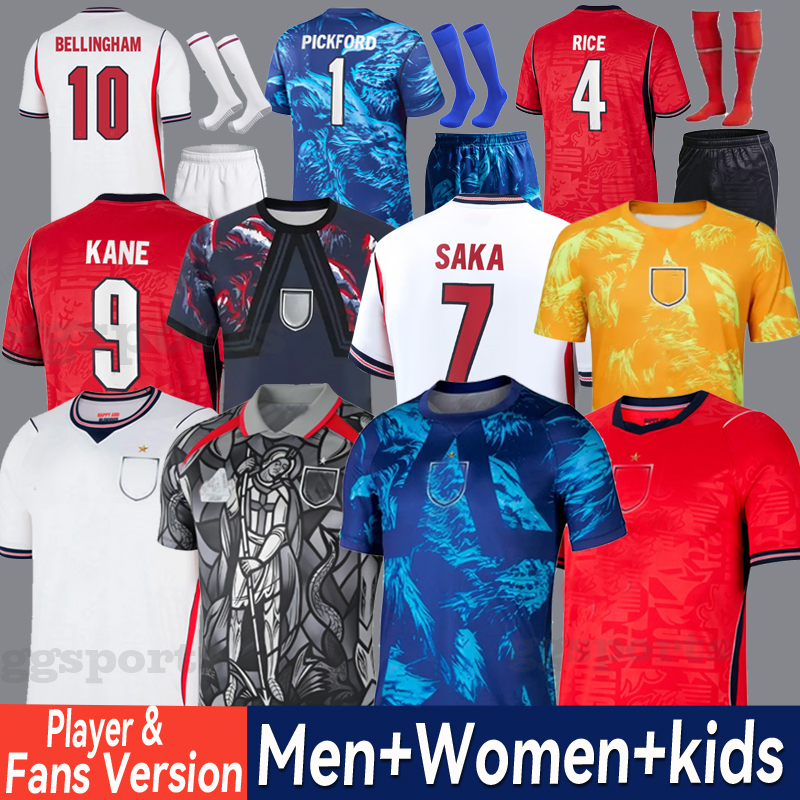 england 26 27 World Cup 2026 Soccer Jerseys football tops football shirt BELLINGHAM kits BECKHAM KANE SAKA RICE FODEN National Team Kids Kit maillot de football 668
