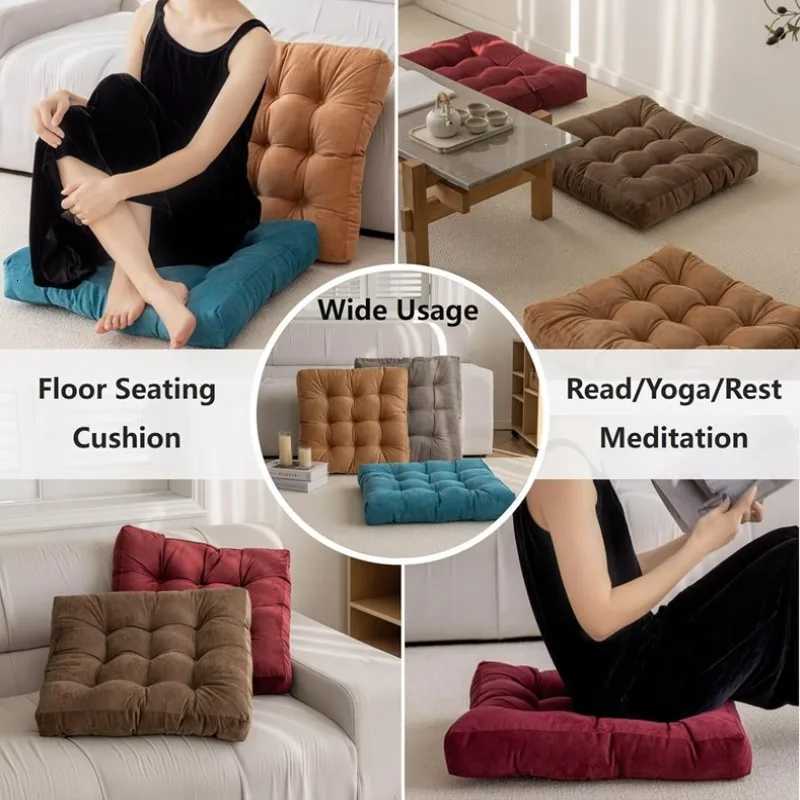 Floor Pillow Square Floor Seating Pillow Cushion Meditation Yoga Seat Kneeling Pillows Thick Tufted Cushions Mat Pad Balcony H260330 - view 5