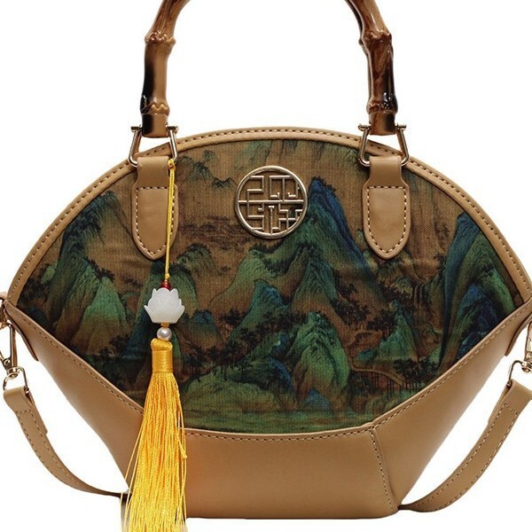 Single Shoulder Crossbody Handbag Cheongsam Fashion Retro Republic of China Style Classical Women's Live Streaming Bag