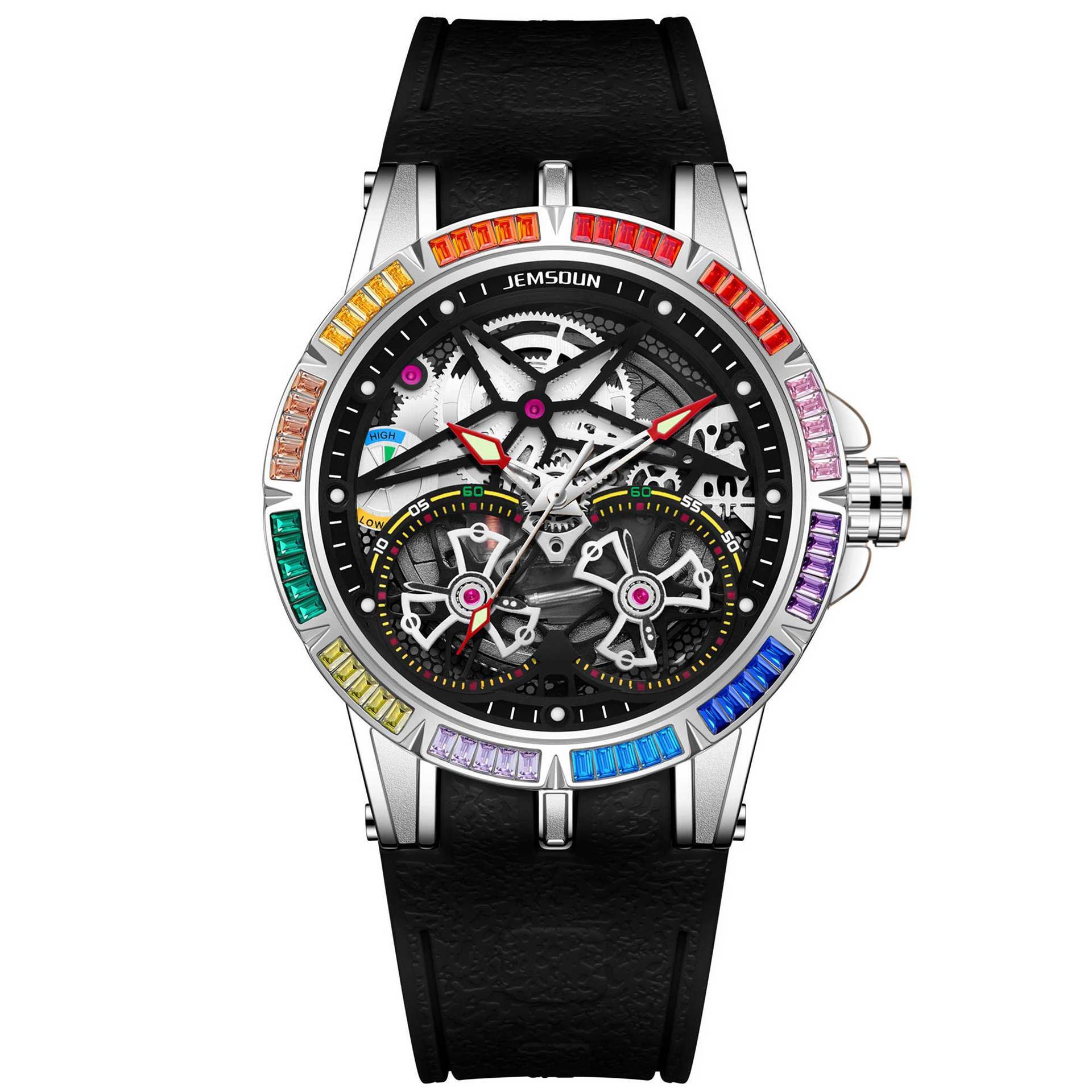Watches Men Designer Sporty Diamond Luxury Luxury Elegant Retro Reloj De Lujo Sports Reloj Hombre Homme Montre De Luxe