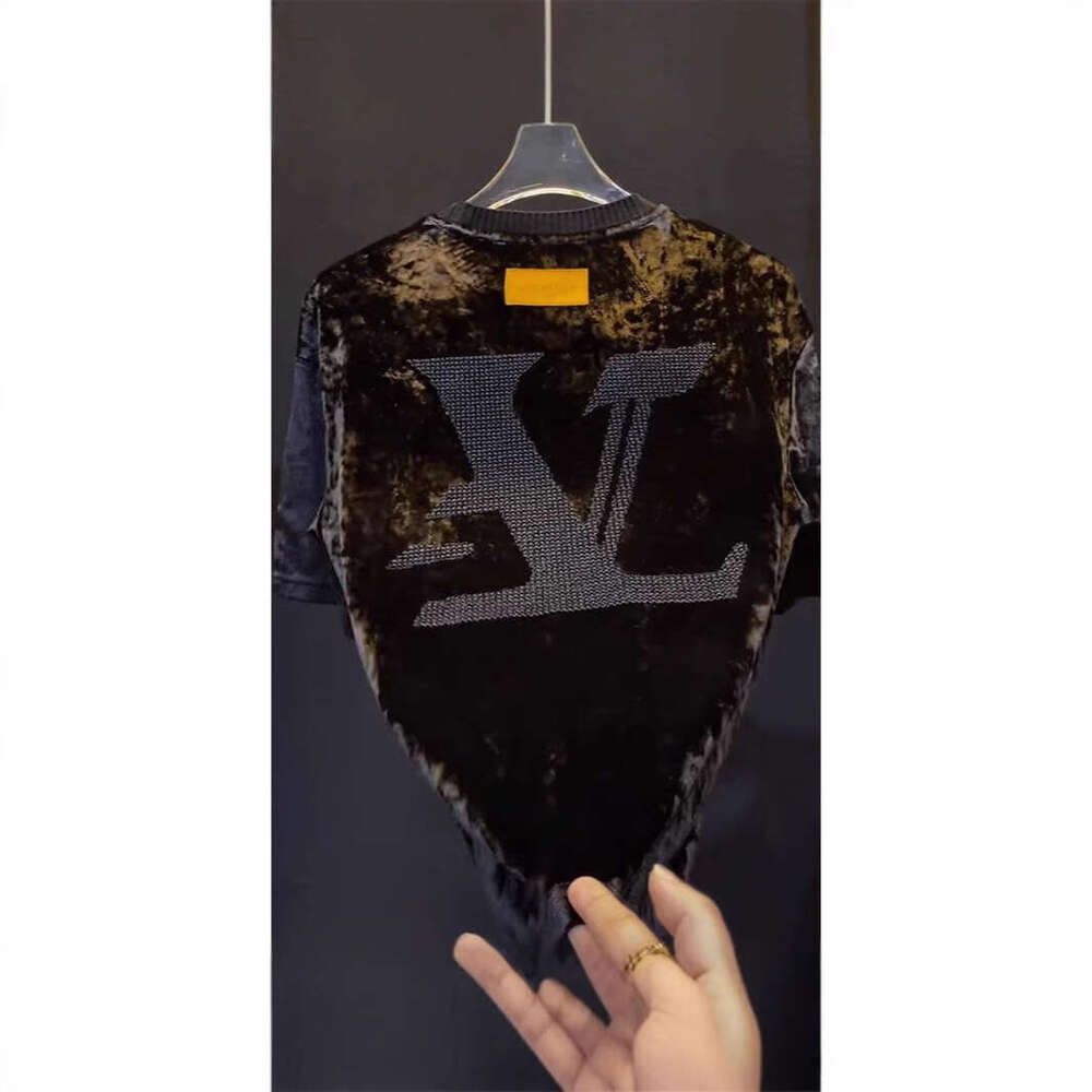 luxury Summer Letter Embroidery Pattern Niche Versatile Comfortable Fashionable Personality Design Stylish Short Sleeve High-end Top