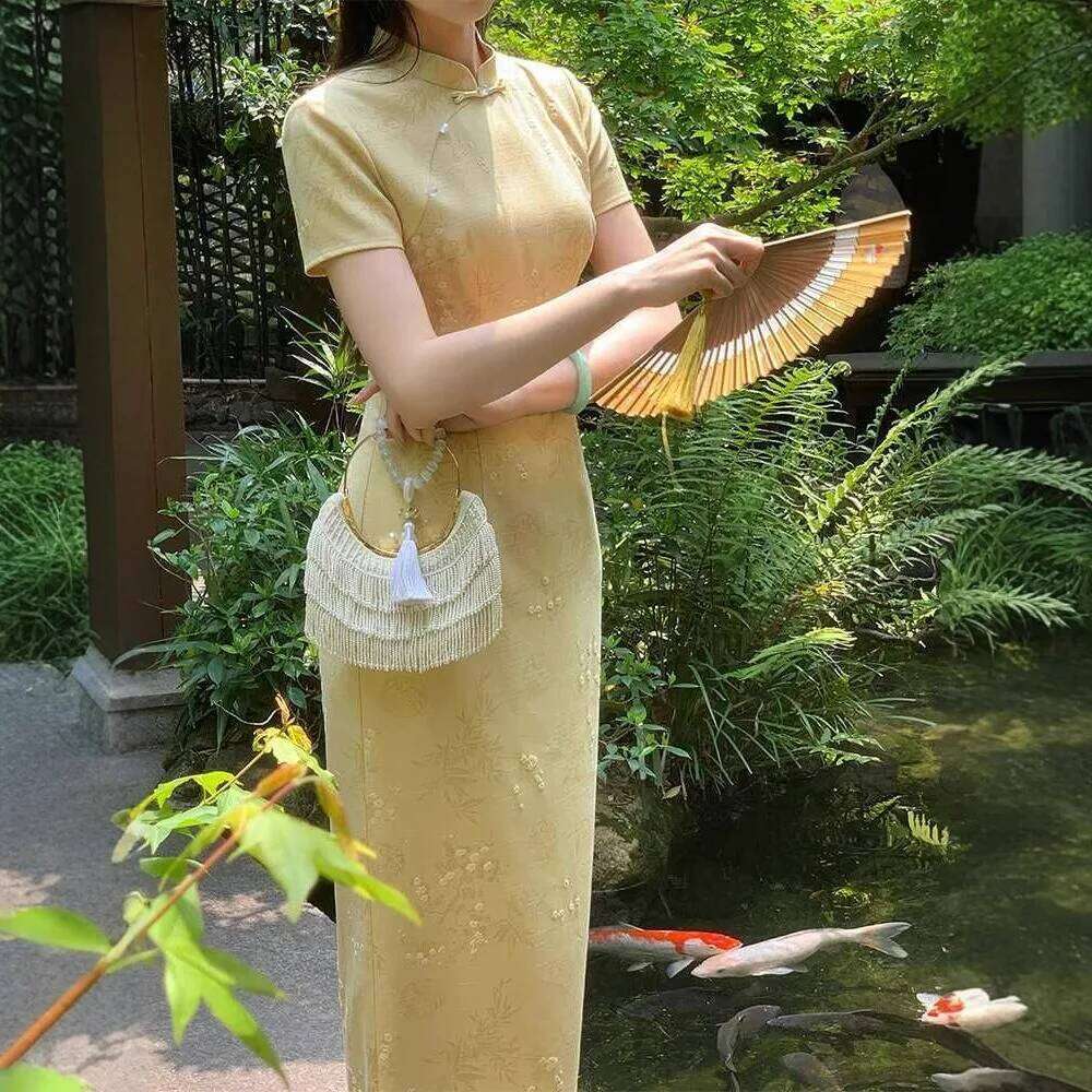 Traditional Cheongsams Chinese Dress Qipao Women Clothing Vintage Clothes Ethnic Style Party Streetwear MAKOUFEI