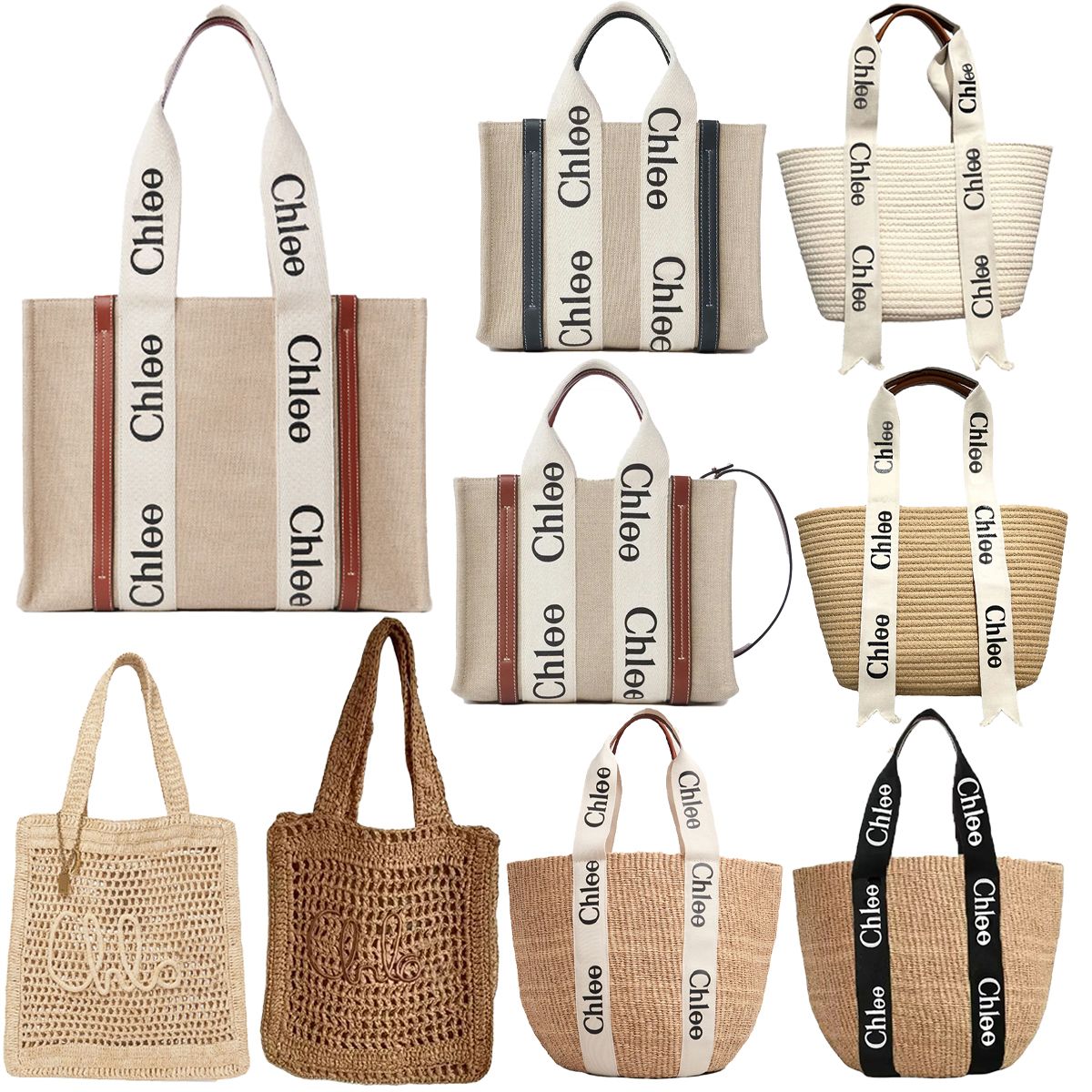 2026 Designer Bag Beach Bag Tote Bag Shoulder BagLuxury Bag Beige Woody Printed Bag Large Capacity Bag Summer Woven Fabric Bag