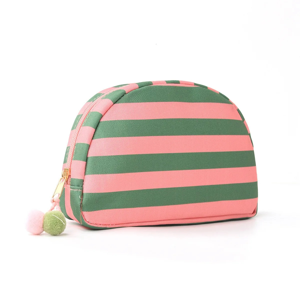 Striped Shell Storage Bag High Value Dopamine Cosmetic Travel Outdoor Portable 260317