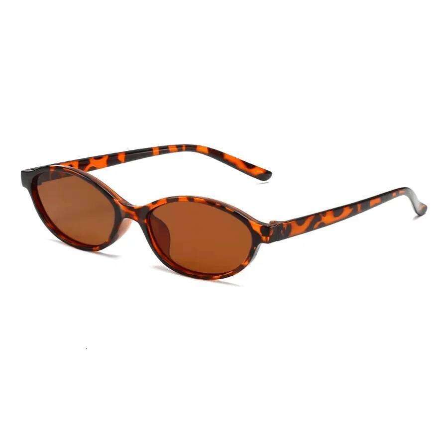 Sunglasses Fashion Oval Simple Literary Women Retro Small Frame Cat Eye Commuting Design Travel Sunglasses UV Visionice