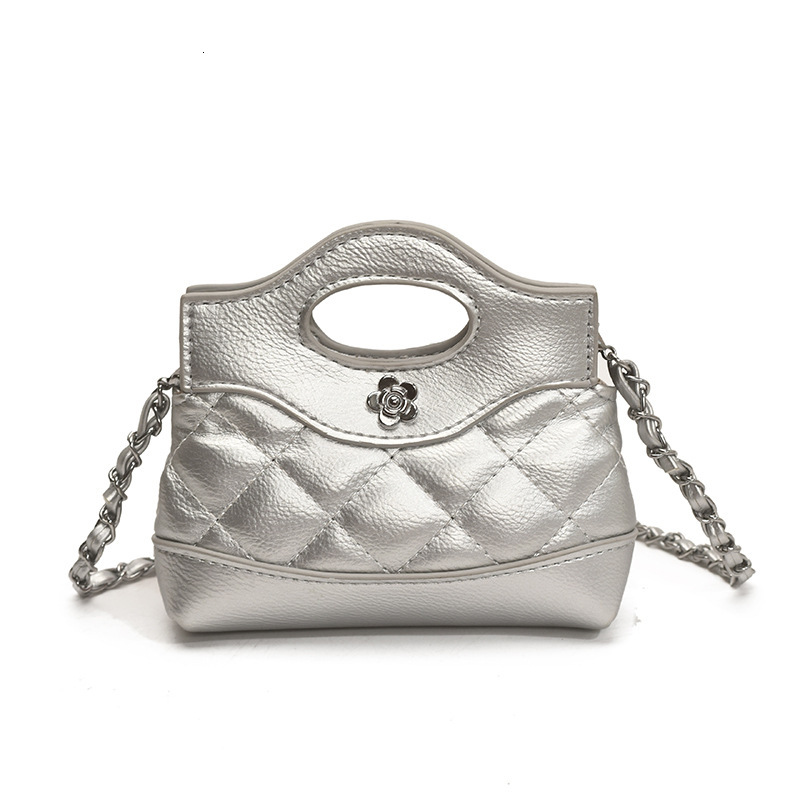 Free Shipping High Value Mini Quilted Handbag for Women Cute Top Handle Crossbody Purse with Chain Strap