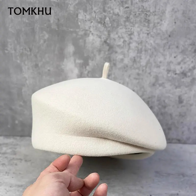 Winter Pillbox Hat Formal Classic Women White Black Khaki Wool Female Beret Felt Hat Warmer Hat Cap Fedora Hat 260324