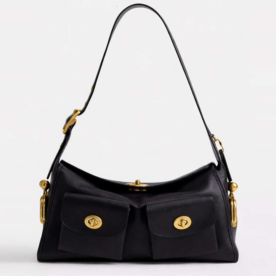 Women New Trendy Retro Versatile Multi Pocket Single Shoulder With Clip Closure Women S Large Capacity Crossbody Bag