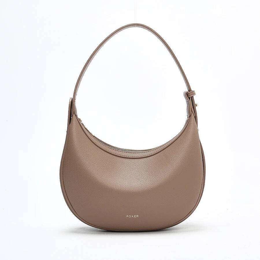 FOXER Women Fashion Small Shoulder Lady Crossbody Handbag Half Moon Underarm Bag With Perfect Gift For Wife