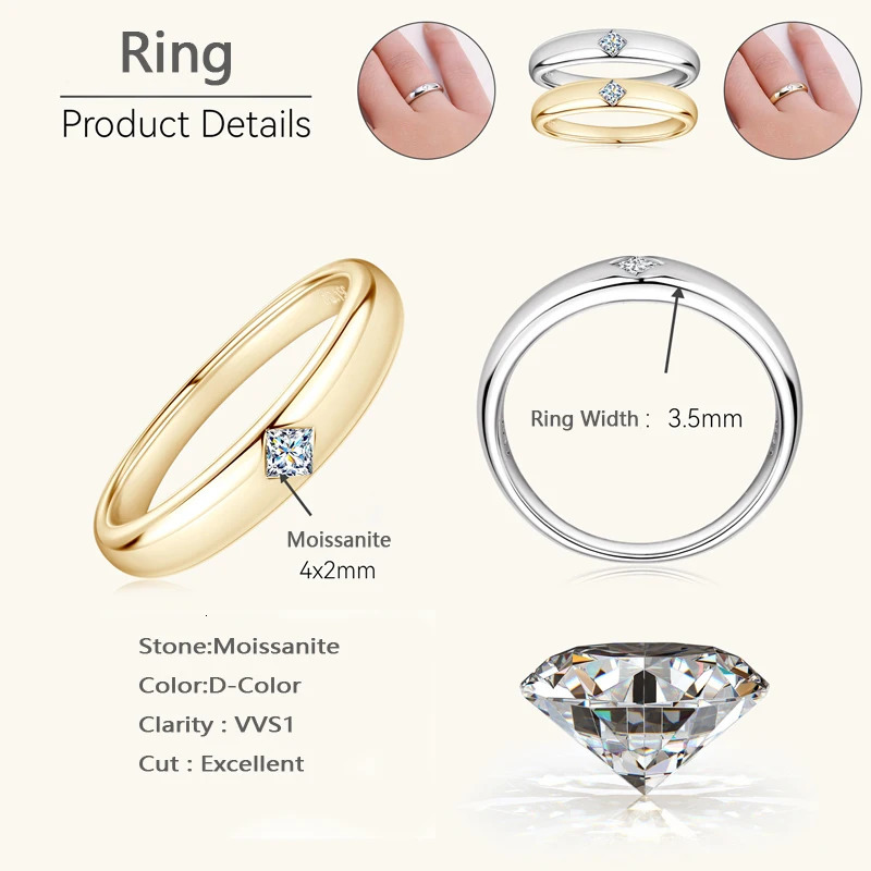 Lnngy Princess Oval Emerald Cut Ring 925 Sterling Silver Halo Engagement Rings For Women Couples Wedding Jewelry Gift 260324