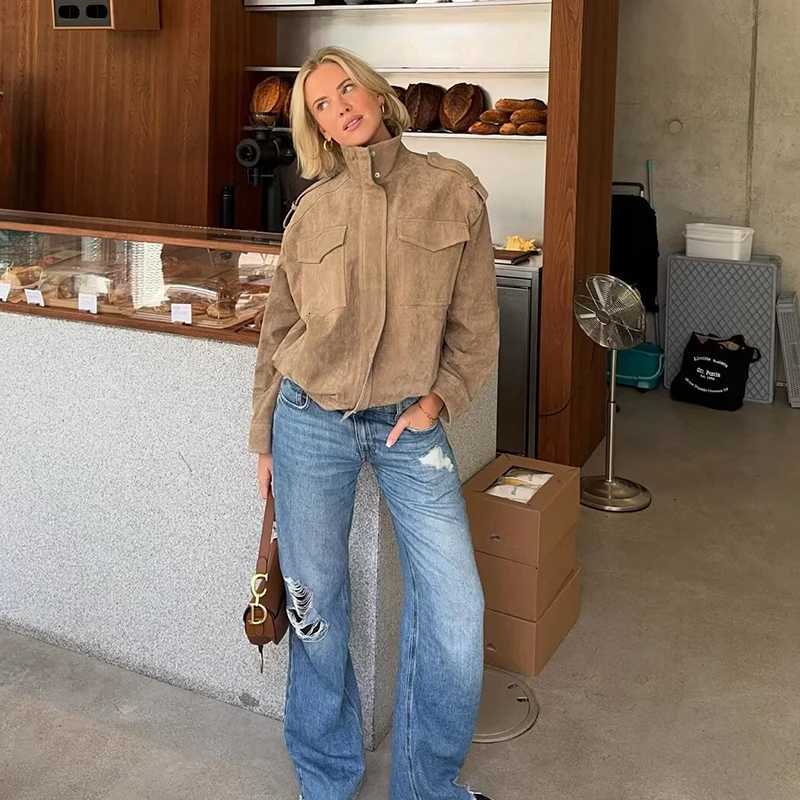 Autumn Womens Jackets 2025 New Coats Fashion Loose Youth Autumn Street Warm Jackets Womens Chic Youth Travel Outerwear CoatsT260328