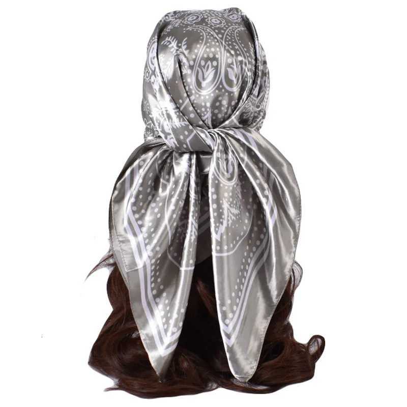 2025 Luxury Fashion Print Silk Square Scarf Wen Soft Satin Hairband Neckerchief Tie Fem band Foard Bag Ribbon 9090cm X260328