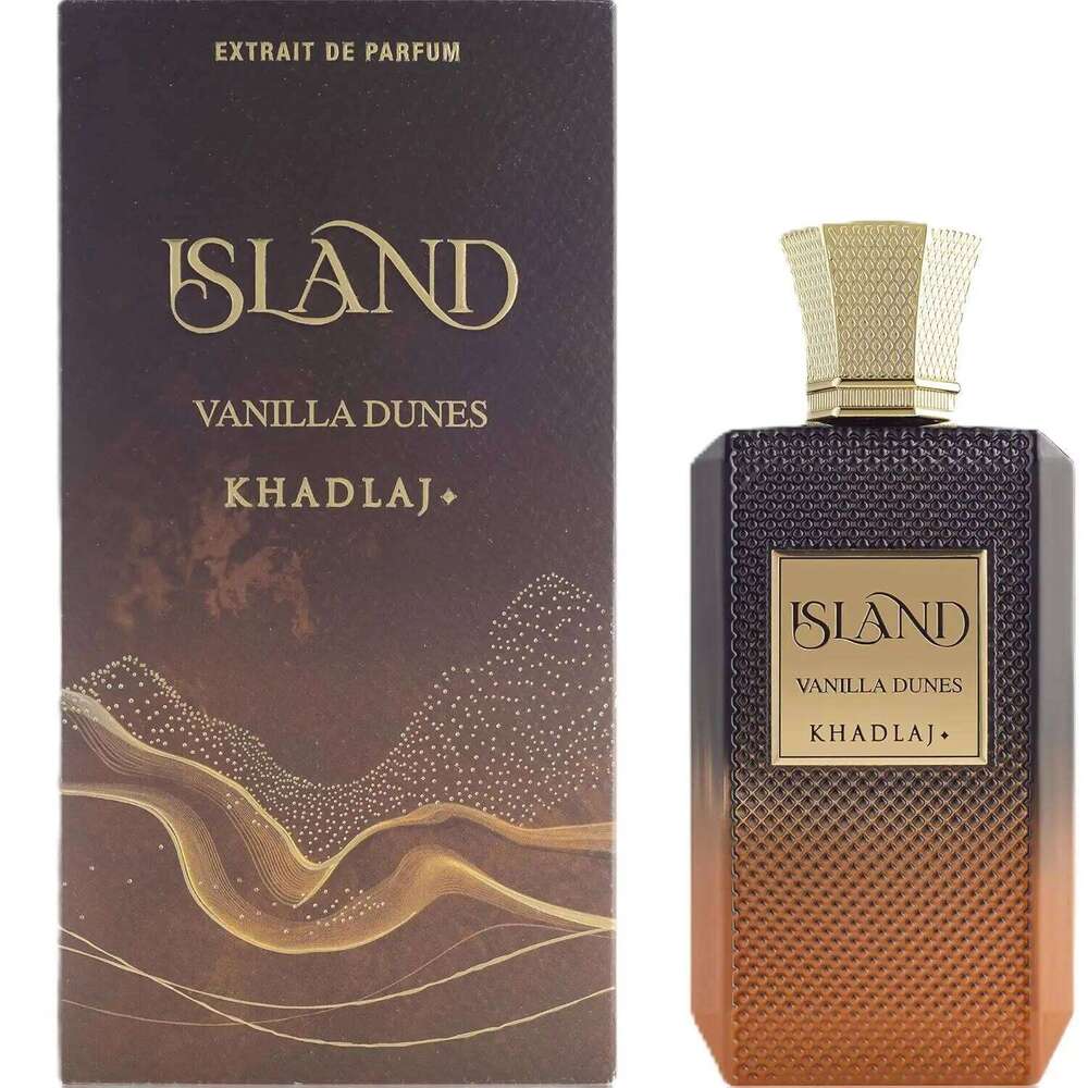 Khadlaj Island Vanilla Dunes Unisex Parfum Spray Extrait De Perfume 3.4 Ounce 26Y0330