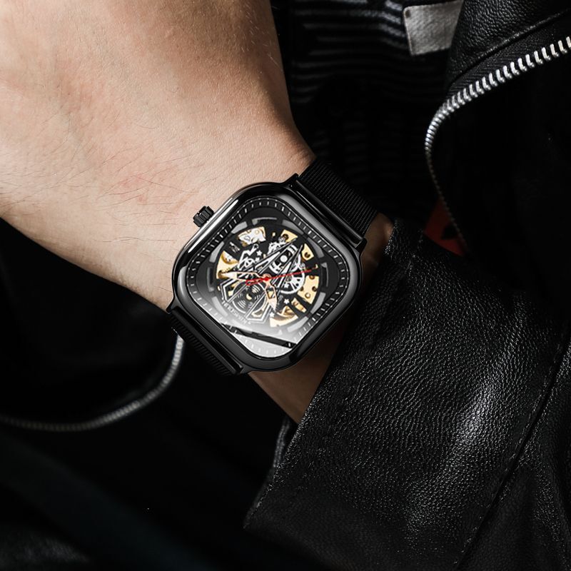Watches Men Designer Classic Stainless Steel Watch Band Moissanite Elegant Chic Reloj De Lujo Sports Wristwatch Daily Wear Reloj Hombre Homme Montre D