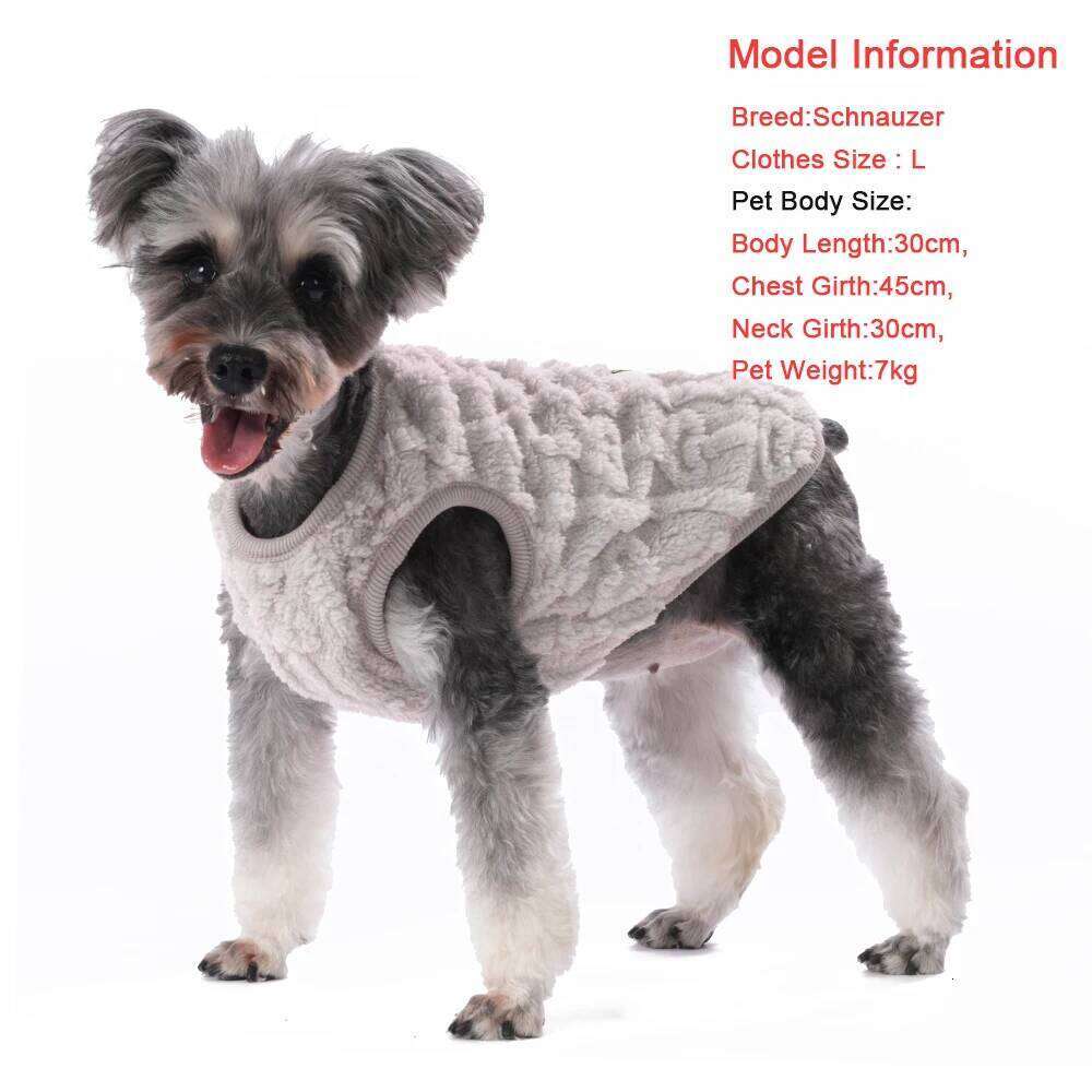 XS-XL Pet Clothes Autumn Winter Soft Cozy Dog Jacket Vest For Small Medium Dogs Cats Chihuahua French Bulldog Pug Costumes