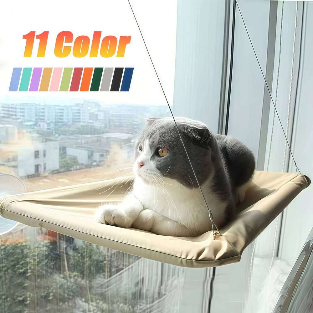 Hammock Hanging Bed Bearing Comfortable Cat Sunny Window Feline Naptime Seat Mount Kitten Climbing Frame Pet Product