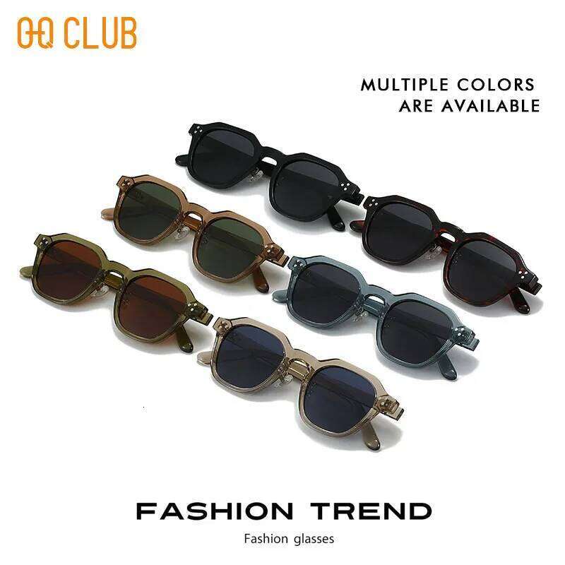 O-Q CLUB Korean Style Sunglass Men Sunglasses Retro Trends Glasses Women Uv400 Popular Eyepieces in Sonzya Lunette Eyewear Man 26Y0330