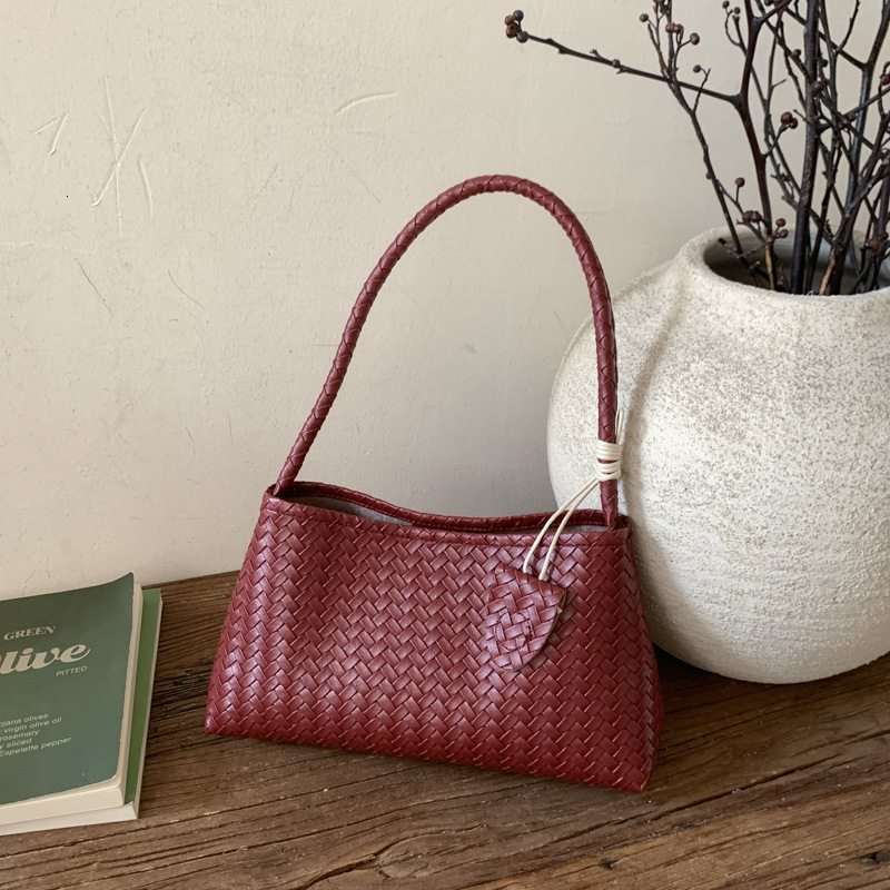 Free Shipping High Value Woven Hobo Bag for Women Large Capacity Shoulder Bag Casual Tote Handbag with 5 Colors