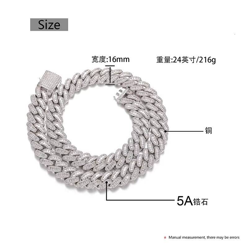 New Design Fine Jewelry Iced Out Moissanite/Zircon Necklaces