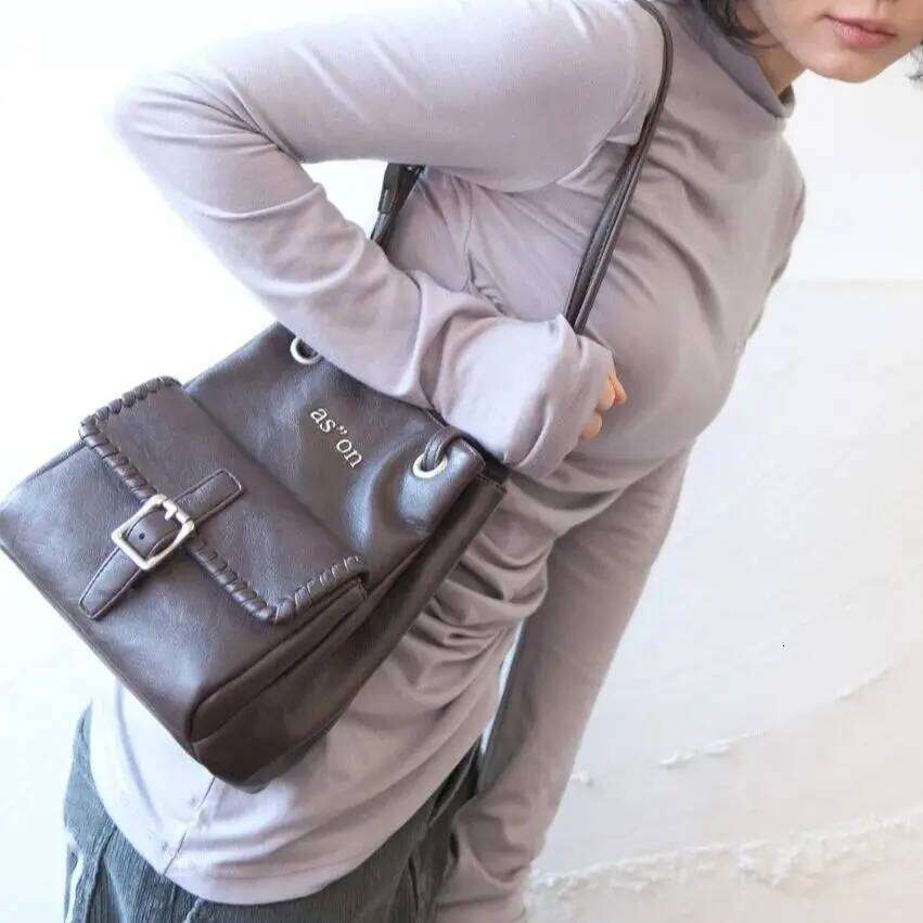 Versatile Pocket Drawstring Shoulder Strap Adjustable Crossbody Bag Women Minimalist Design Large Capacity Wear Resistant XIU LAI SI