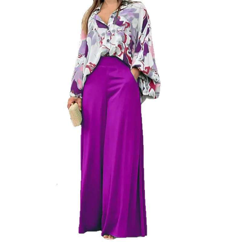 2026 Spring New Collection: Cross-Border European and American Foreign Trade Women's Clothing, Casual Commuting Bat-Sleeve Color-Block Printed Fa