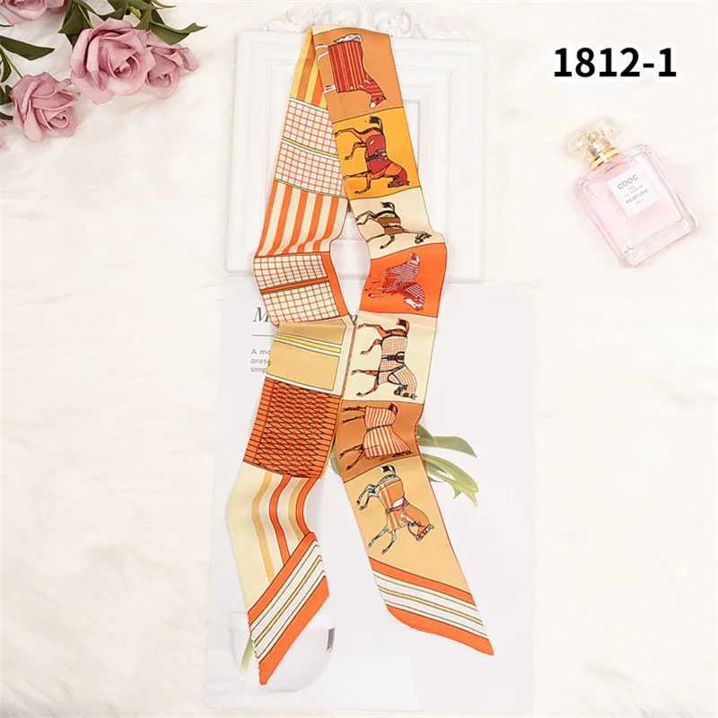 Horse Printing Bag Scarf 2024 New Small Skinny Silk Scarf Wen Luxury Brand Foard Wen Tie Fashion Scarves For Ladies X260328