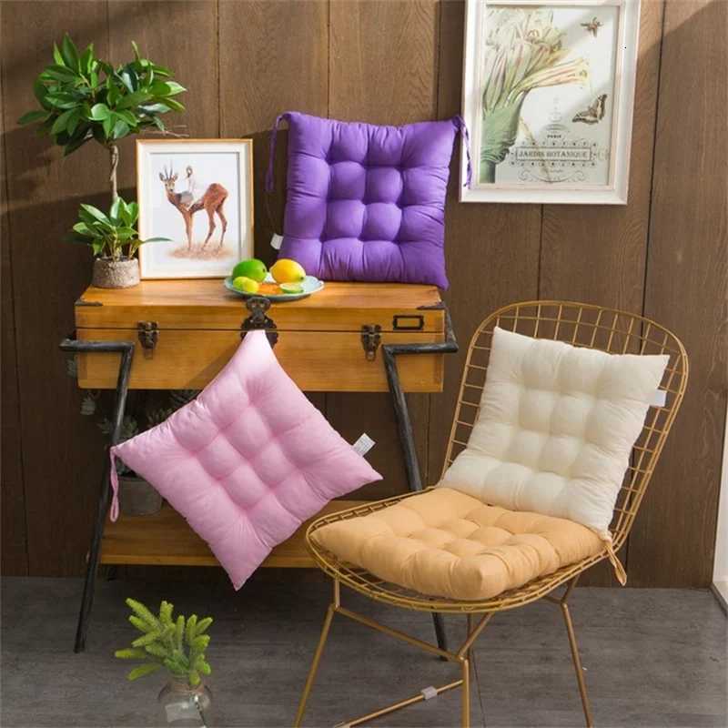 Square Chair Soft Pad Thicker Seat Cushion For Dining Patio Home Office Indoor Outdoor Garden Sofa Buttocks Cushion With Strap H260330 - view 7