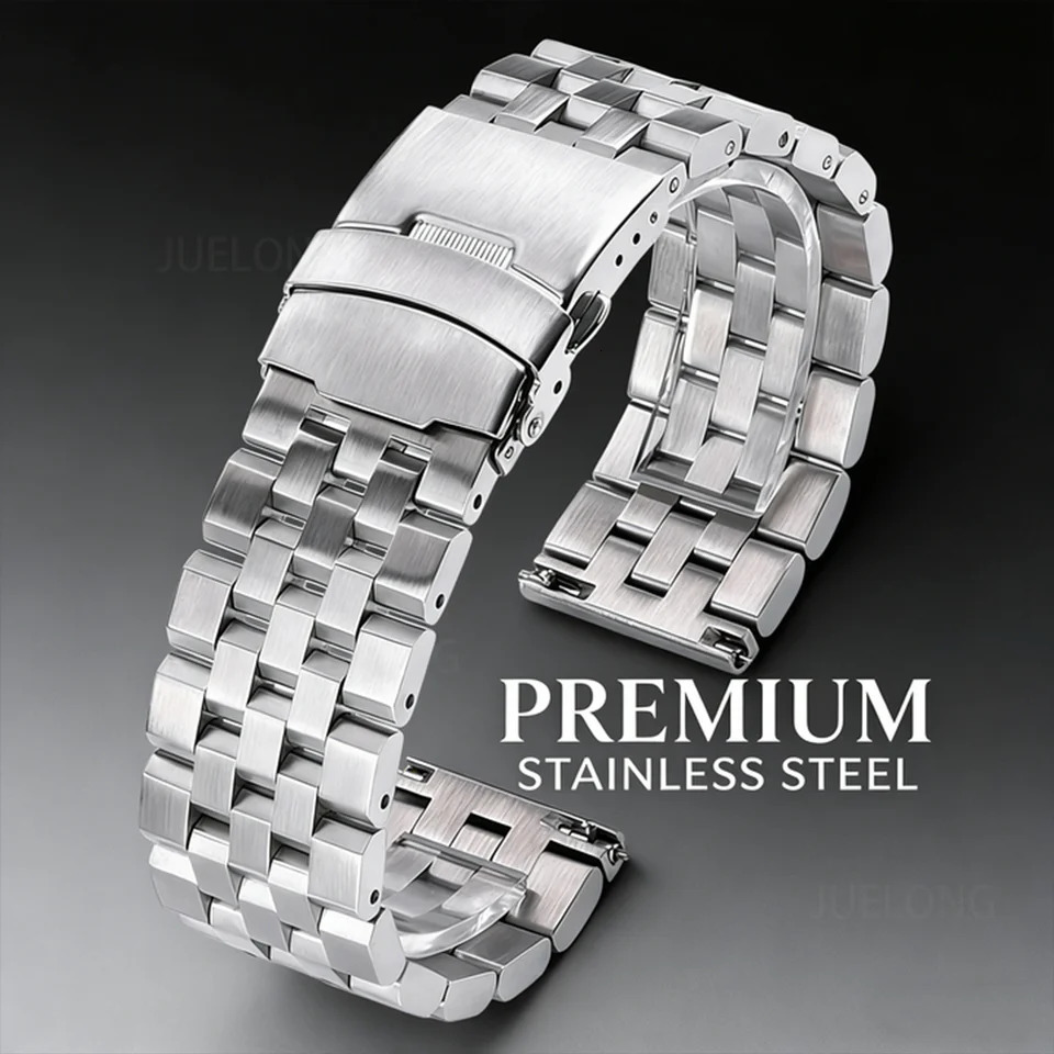 Premium Stainless Steel Watch Strap 18mm 20mm 22mm24mm Quick Release Metal Wristband Compatible For Seiko Universal Watc 260318