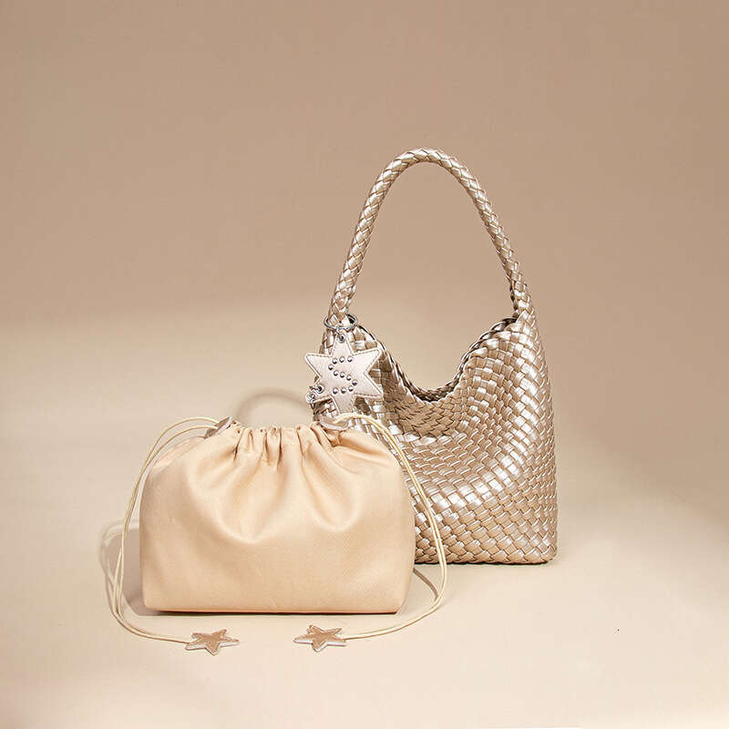 Single Shoulder Underarm Fashion Handwoven Women S Trendy Simple Handheld Basket Mother Bag SENYY