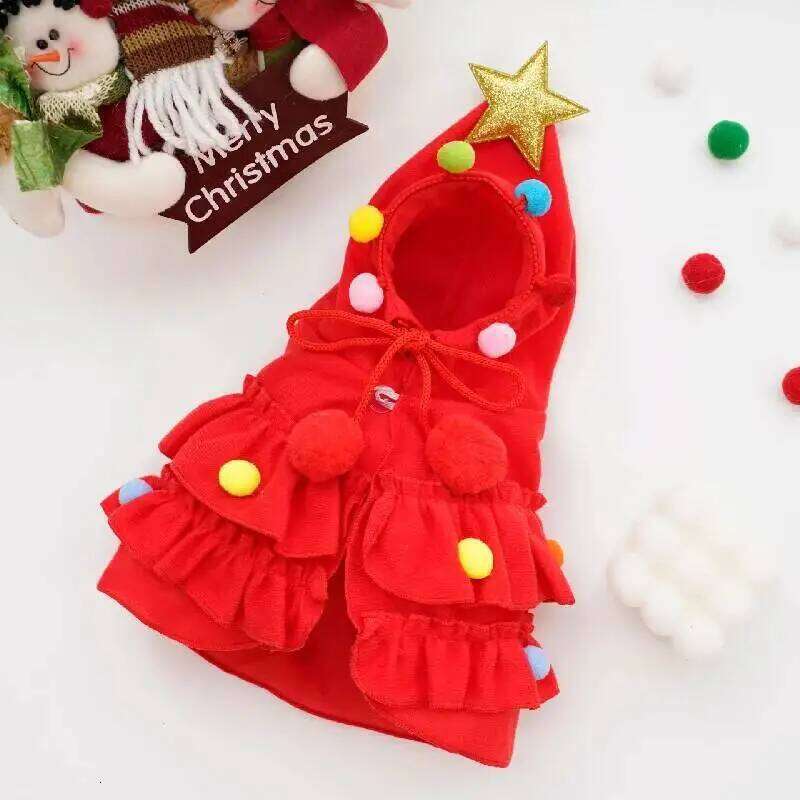 New Cute Cape Adorable Attire Role-Play Party Wear Cloak Dog Dress Holiday Pet Costume Christmas Supplies