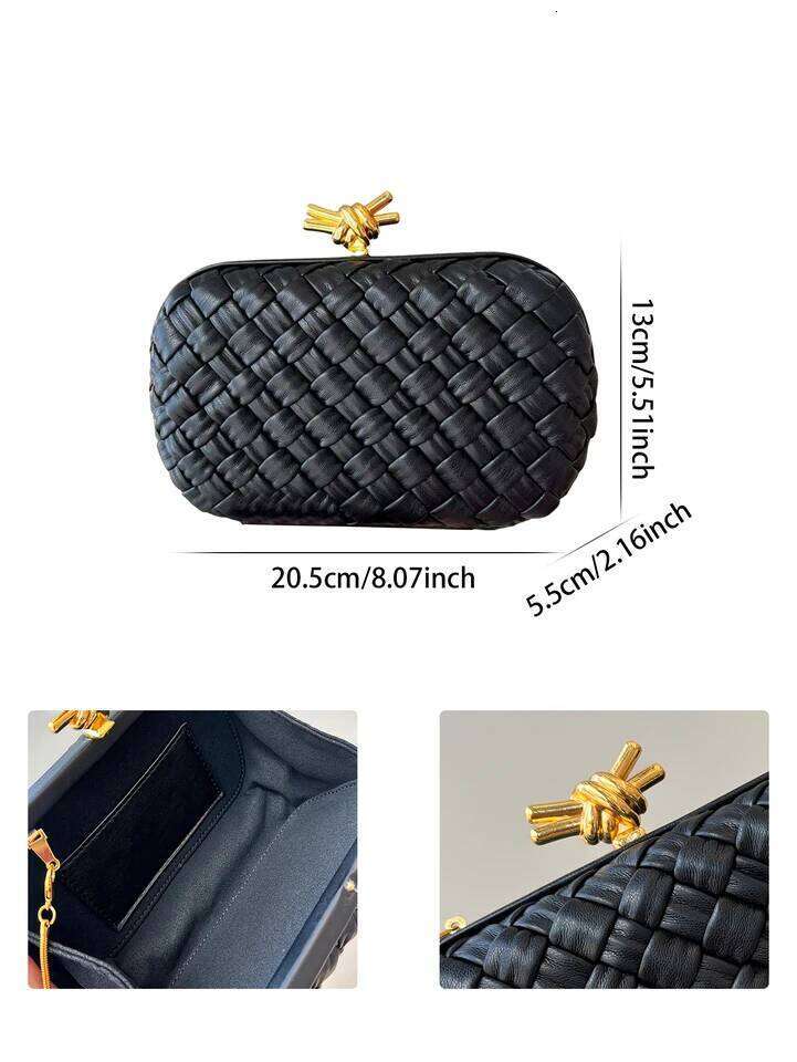 Chinese Embroidery New Ladies Sense Niche Design Woven Bag Elegant Dinner Clutch Shoulder Slung Chain Fashion High Qua Clutch Bags