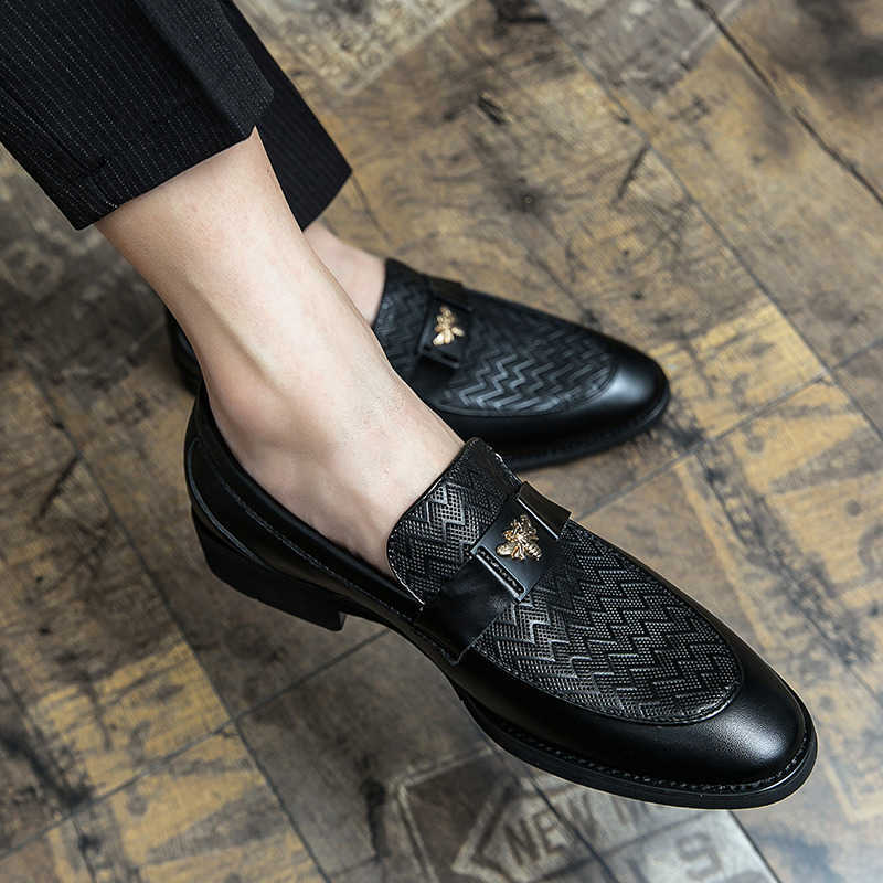 Size high quality Fashion Mens Dress Casual Leather Designer Wedding Mules Business New Italian Slippers Loafers Oxford Shoes For Men 352C K260328