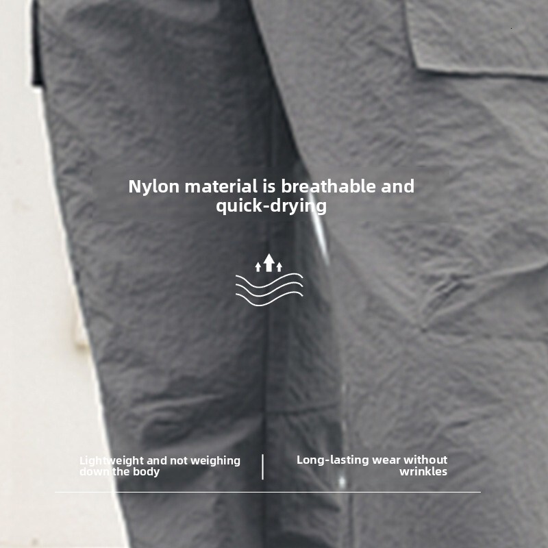 Spring/Summer Work Outdoor Women's Trousers Casual New Loose High-Waisted Straight-Leg Sports Camping Pants Cross-Border