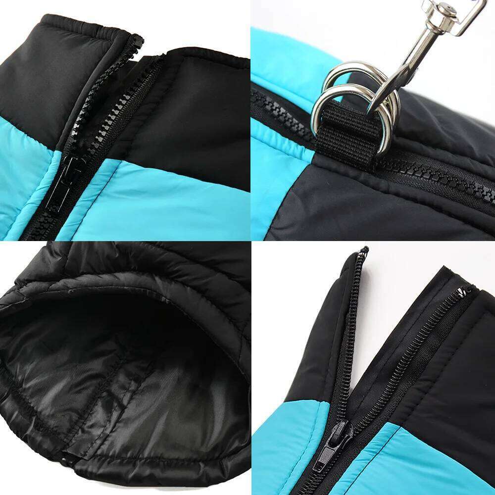 Waterproof Hiking Pet Dog Coat Vest For Small Large Dogs Winter Warm Puppy Clothes with D-ring Camping Golden Retriever Jacket