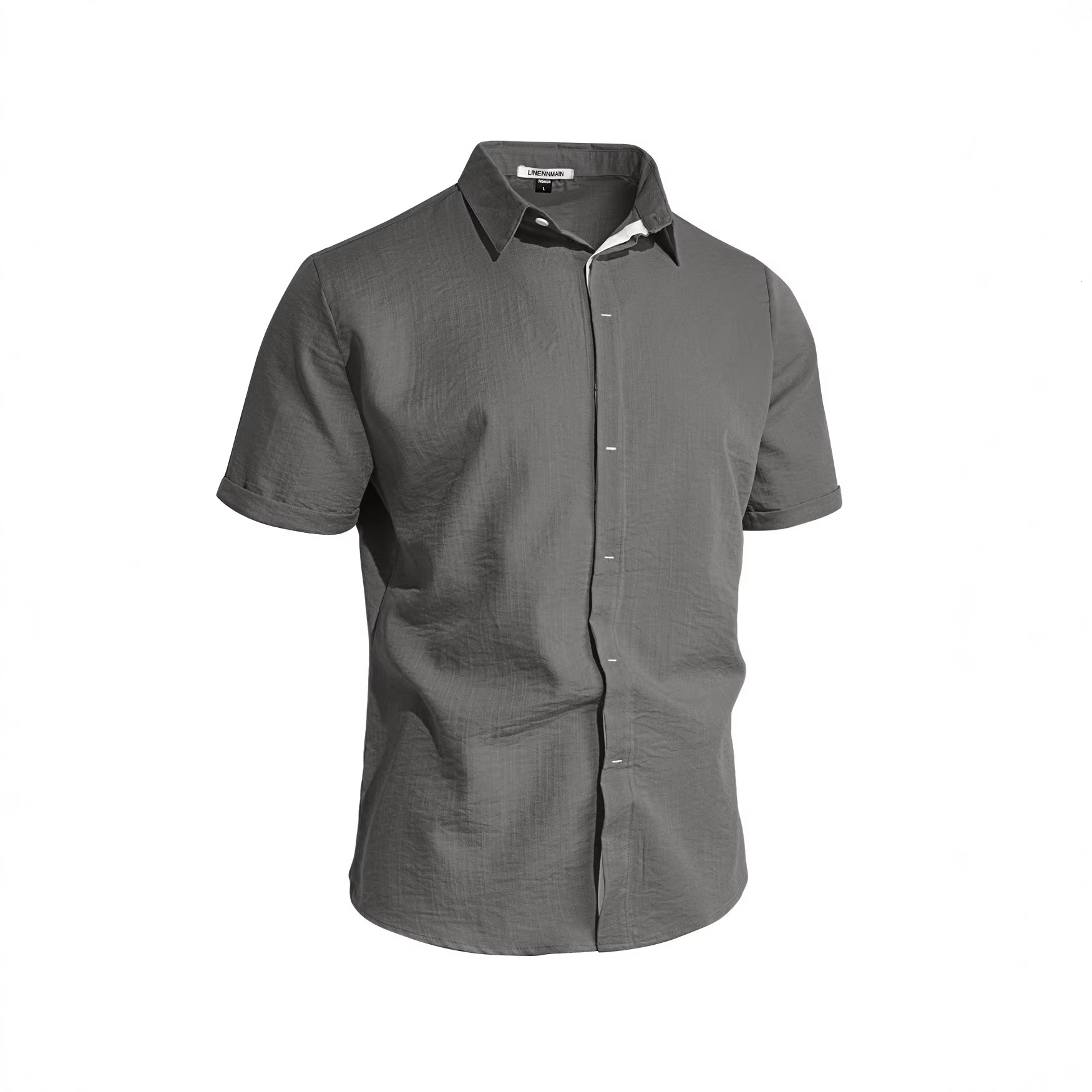Mens designer T Shirt Tops Solid Color Button Casual Short Sleeve Shirt European American Summer Trendy Beach Vacation Tee Men Clothing