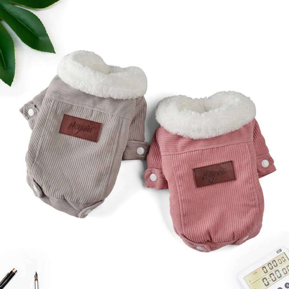 Pet Jacket For Small Medium Dogs Windproof Winter Warm Outfits Soft Fleece Dog Coat Cat Clothing Schnauzer Pug Costumes