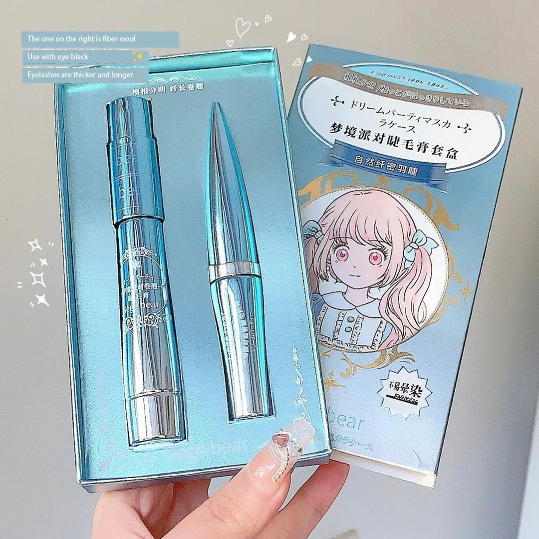 Silk Fiber Lash Mascara Waterproof Long Lasting Eyelashes Lengthening Curling Black Eyelash Makeup Cosmetic 260316