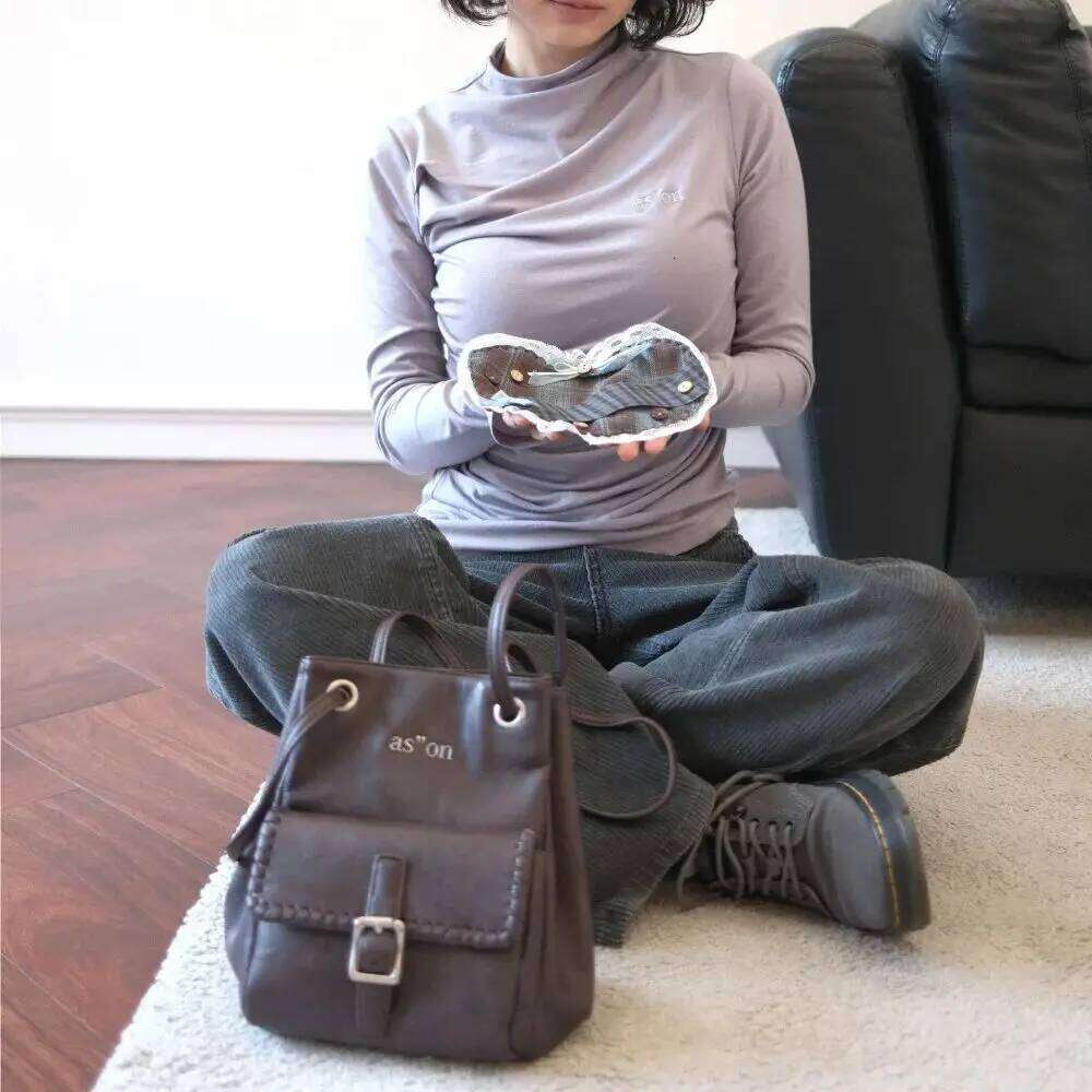 Versatile Pocket Drawstring Shoulder Strap Adjustable Crossbody Bag Women Minimalist Design Large Capacity Wear Resistant XIU LAI SI