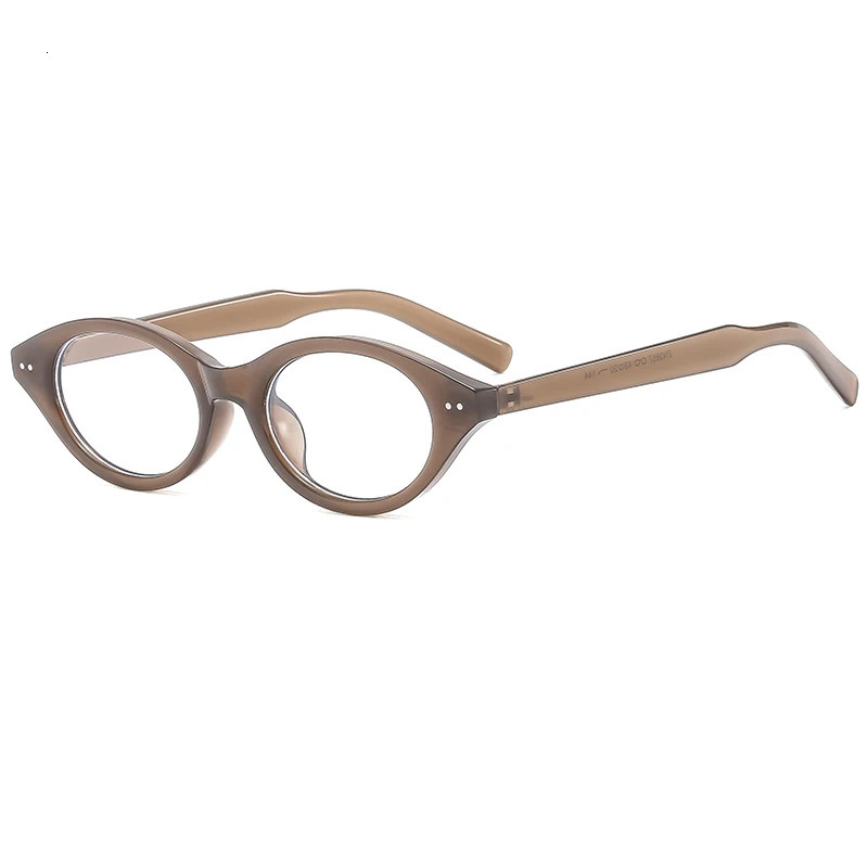 Fashion Glasses Frame Women Simple Retro Optical Anti Blue Light Eyeglasses Elliptical 260317
